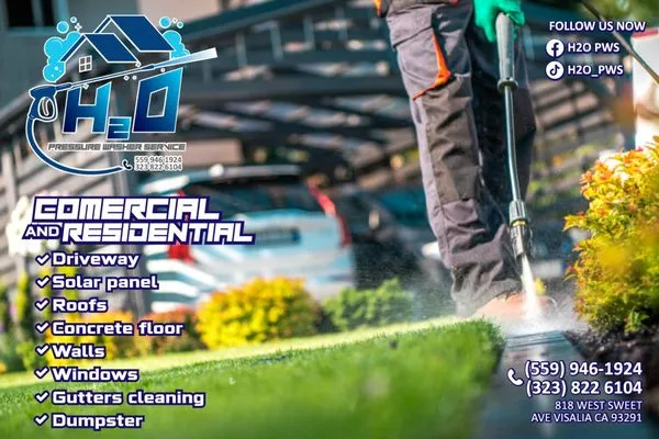 H20 Pressure Washer Service Logo