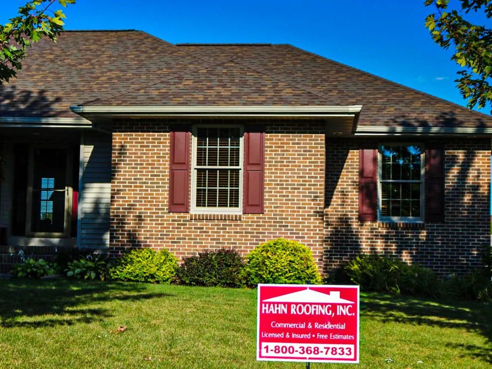 Slide of Hahn Roofing