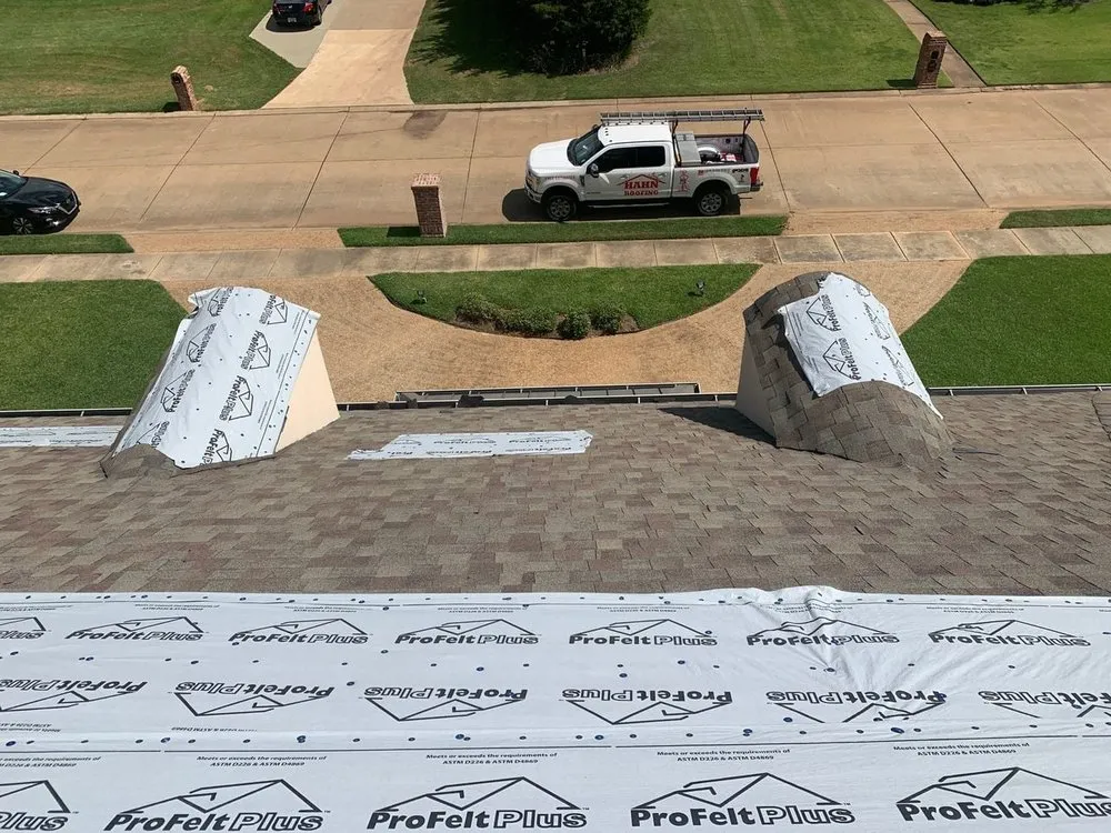 Slide of Hahn Roofing