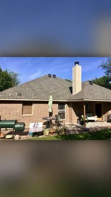 Hail Damage Roofing Logo