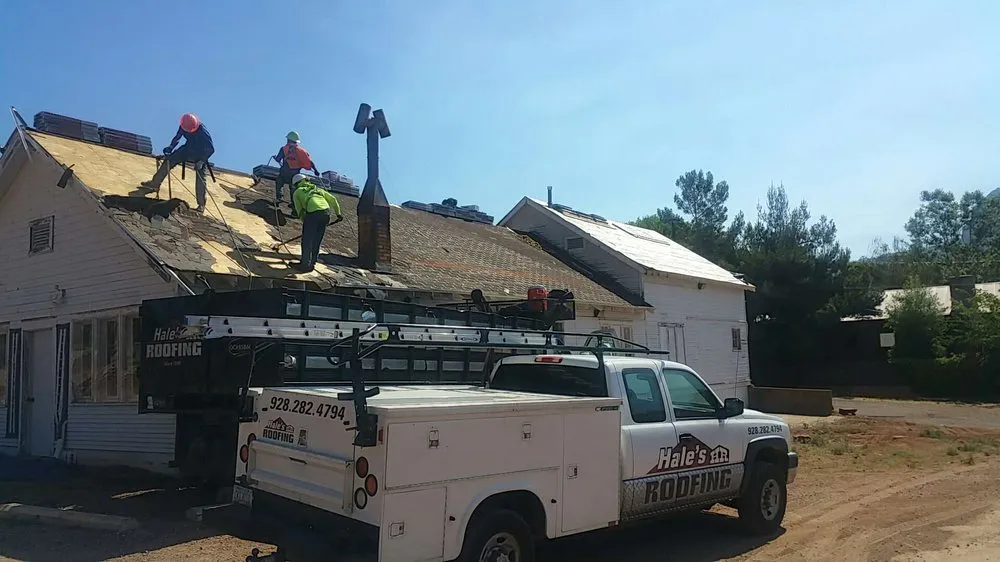 Slide of Hale's Roofing