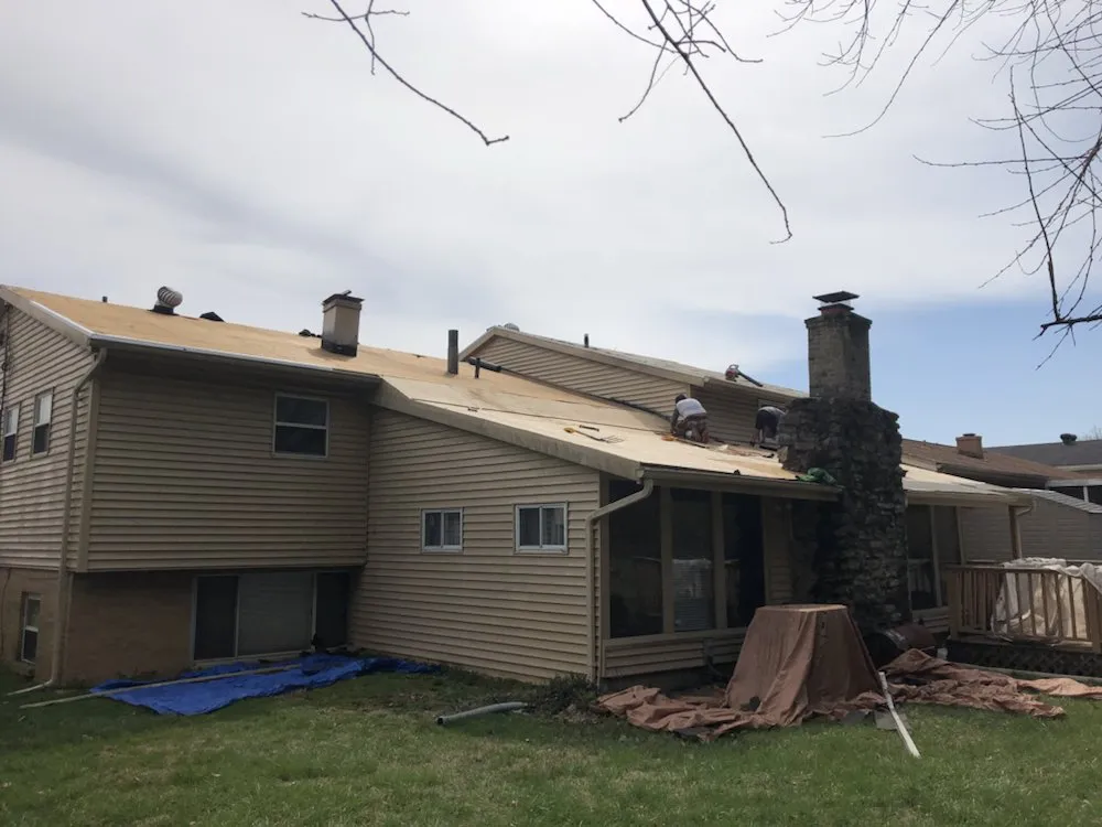 Expert residential roofing service after storm damage in WestChester, OH by Halfpriceroof