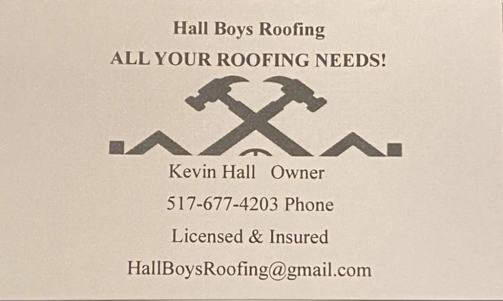 Slide of Hall Boys Roofing