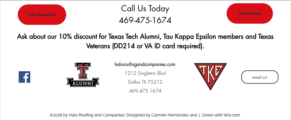 Slide of Halo Roofing and Companies