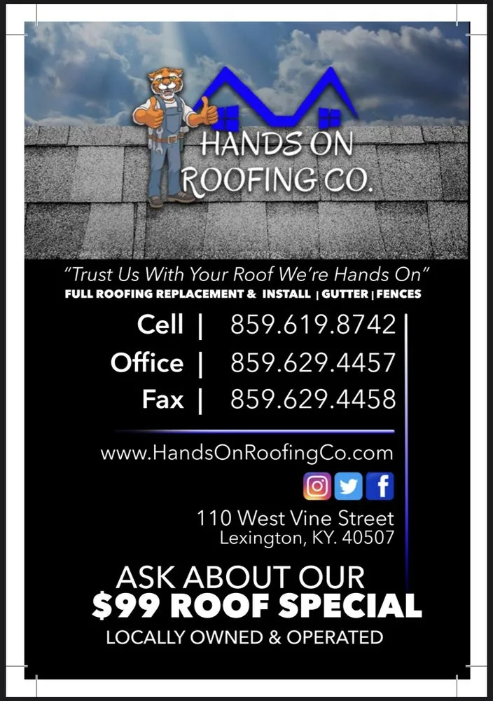 Slide of Hands On Roofing
