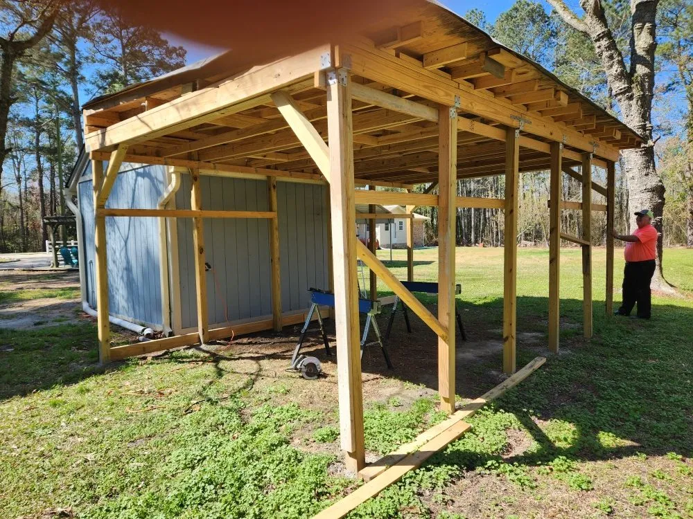 Emergency roof repair after storm damage in Wade, NC by Handy Mike's