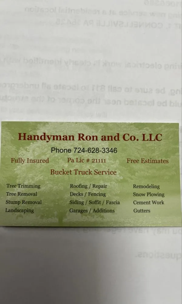 Slide of Handyman Ron and Co