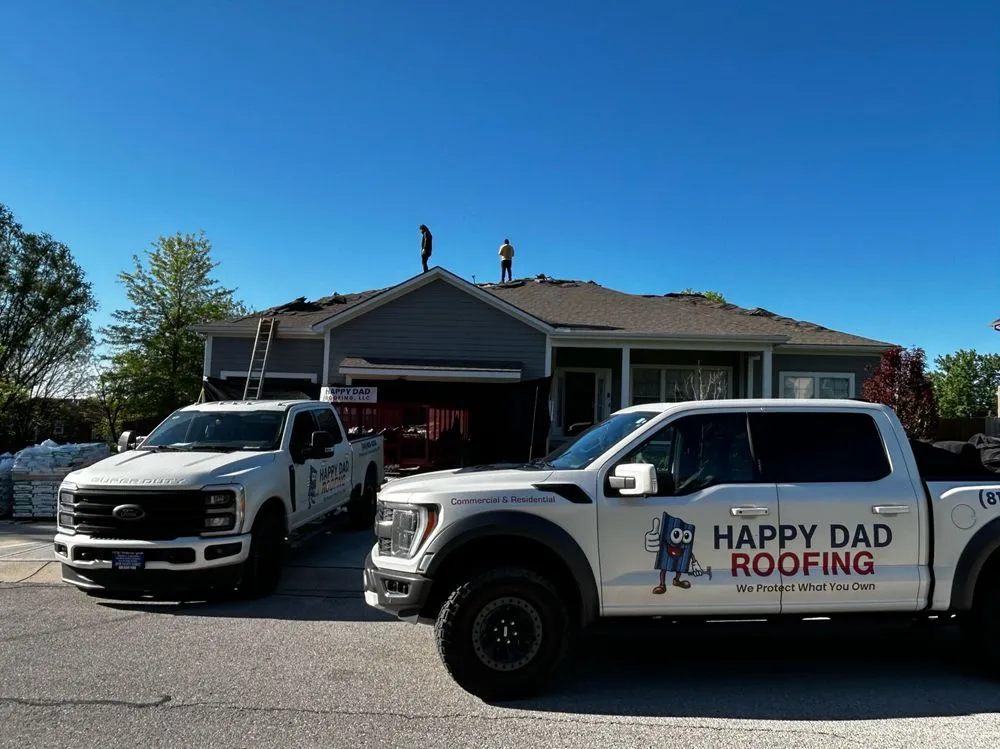 Slide of Happy Dad Roofing