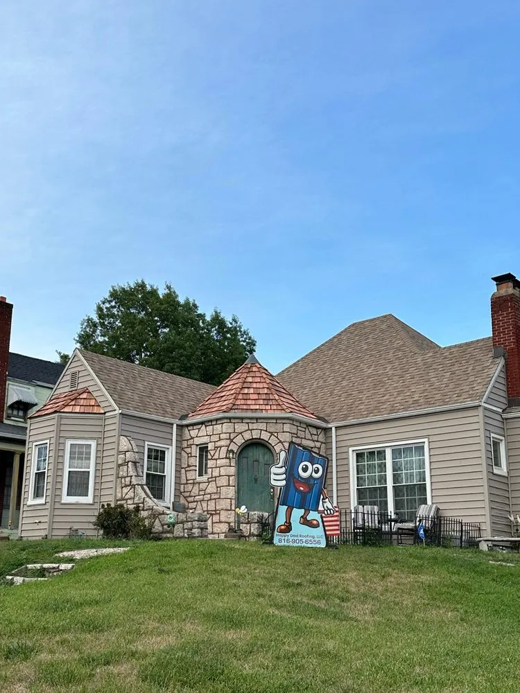 Slide of Happy Dad Roofing