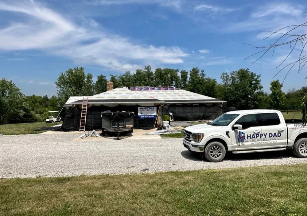 Slide of Happy Dad Roofing
