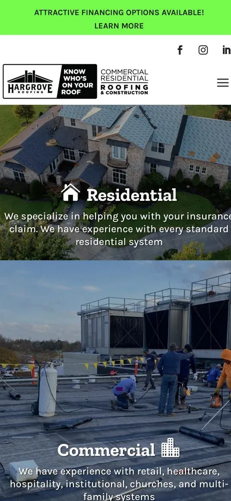 Slide of Hargrove Roofing