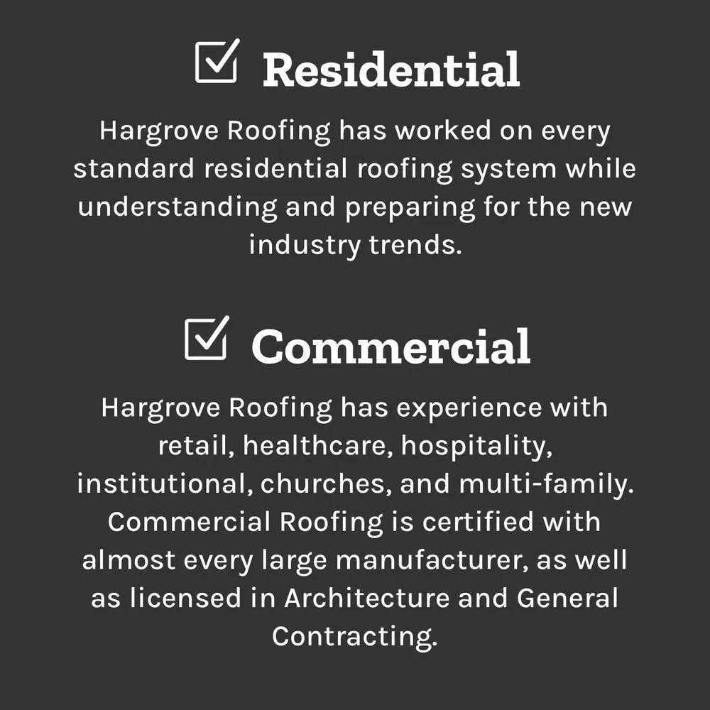 Slide of Hargrove Roofing