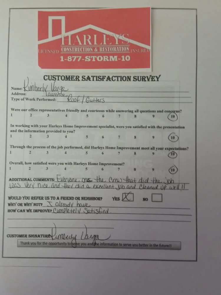 Slide of Harley's Construction and Restoration