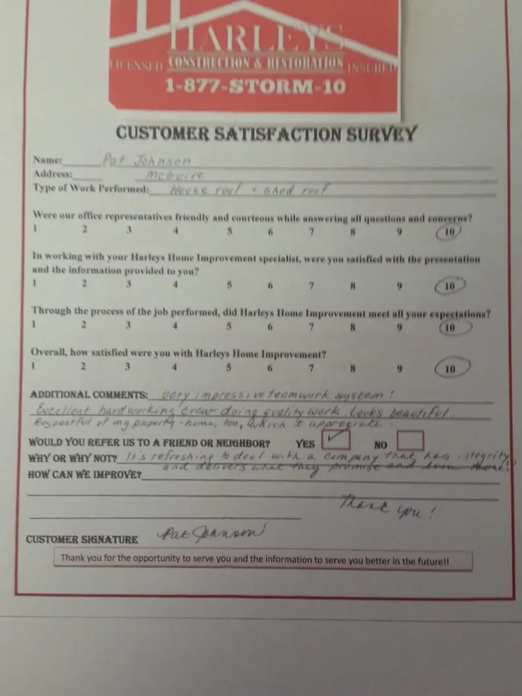 Slide of Harley's Construction and Restoration