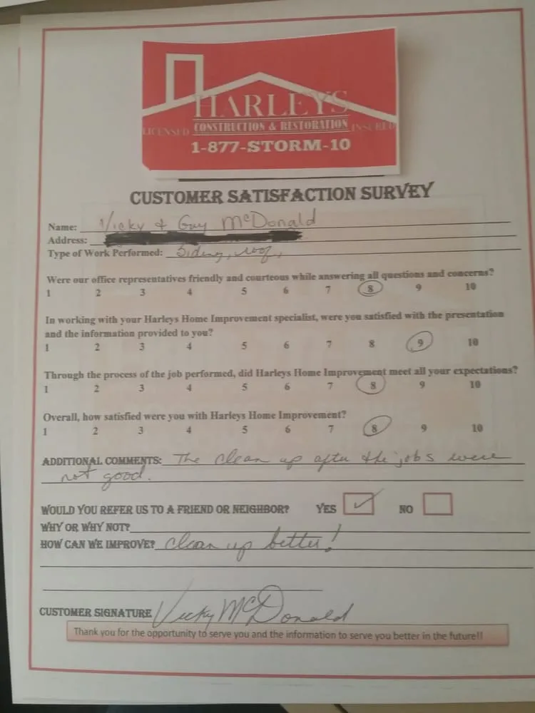 Slide of Harley's Construction and Restoration