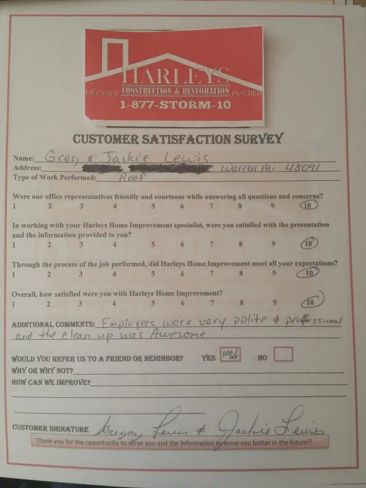 Slide of Harley's Construction and Restoration