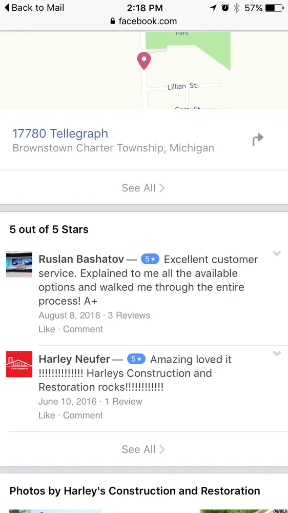 Slide of Harley's Construction and Restoration