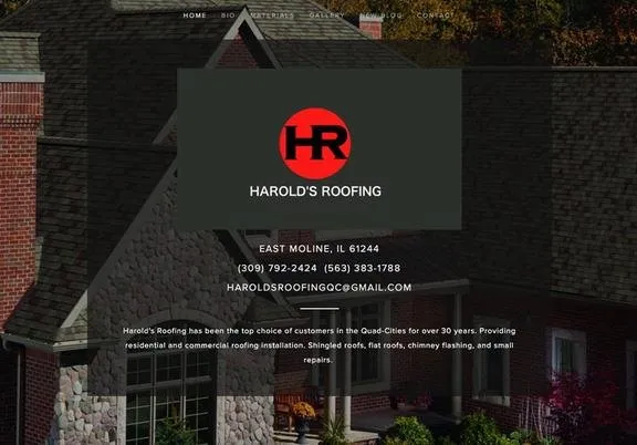 Slide of Harold's Roofing