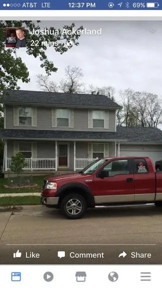 Slide of Harold's Roofing