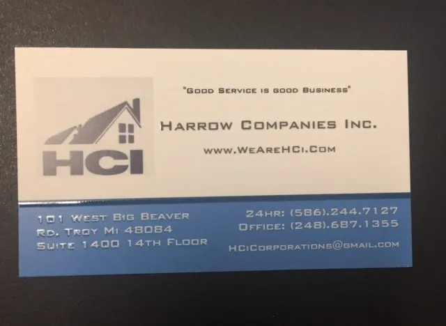 Slide of Harrow Companies