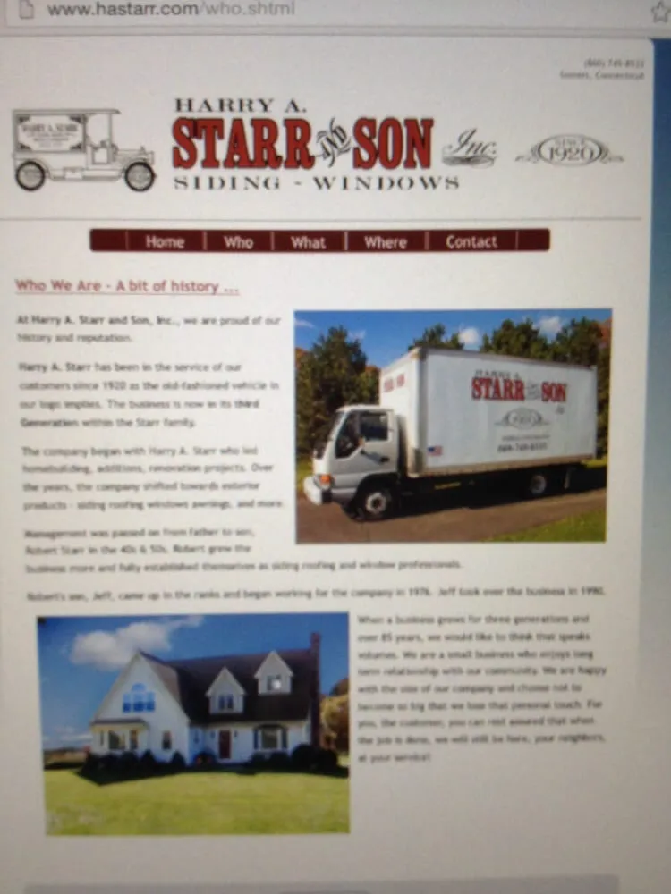 Slide of Harry A Starr & Son