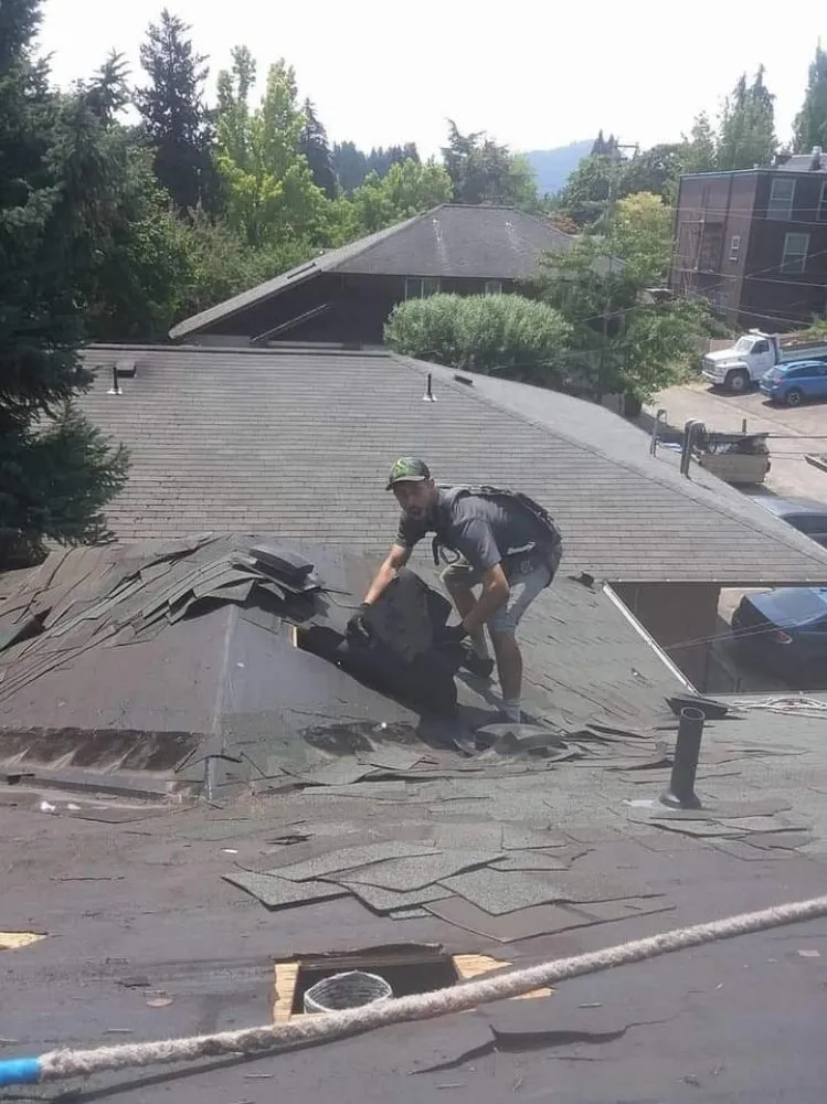 Slide of Hathaway Roofing