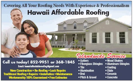 Hawaii Affordable Roofing