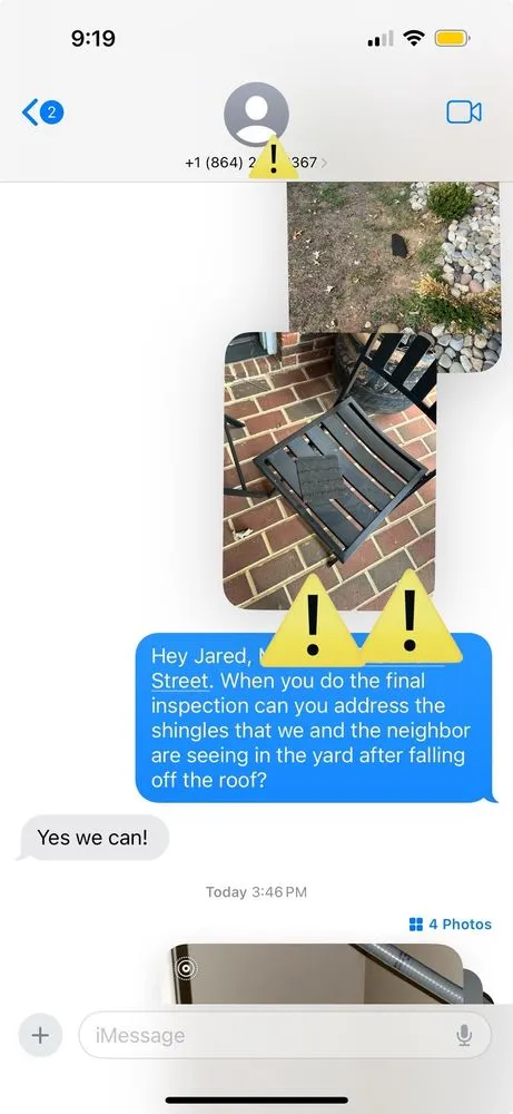 Slide of Hayes Roofing