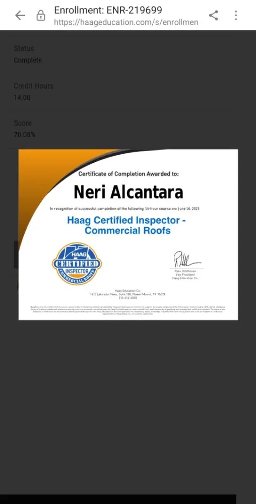 Slide of HD Commercial Roofing