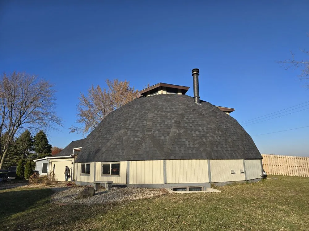 Professional roof leak repair in Newark, IL by H&D Roofing and Construction