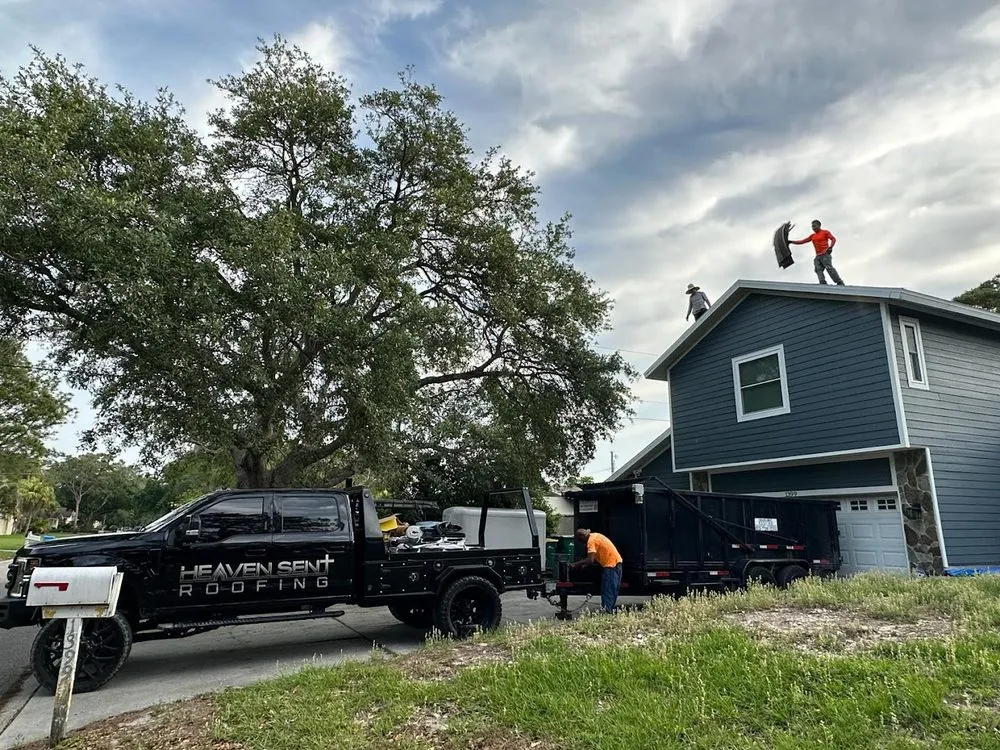 Slide of Heaven Sent Roofing