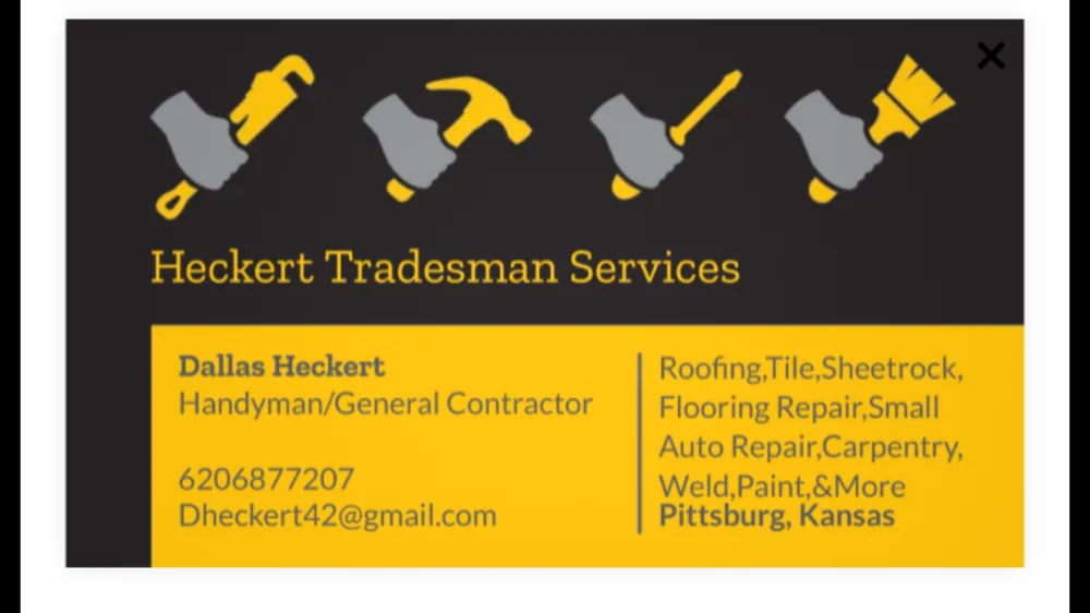 Slide of Heckert Tradesman Services