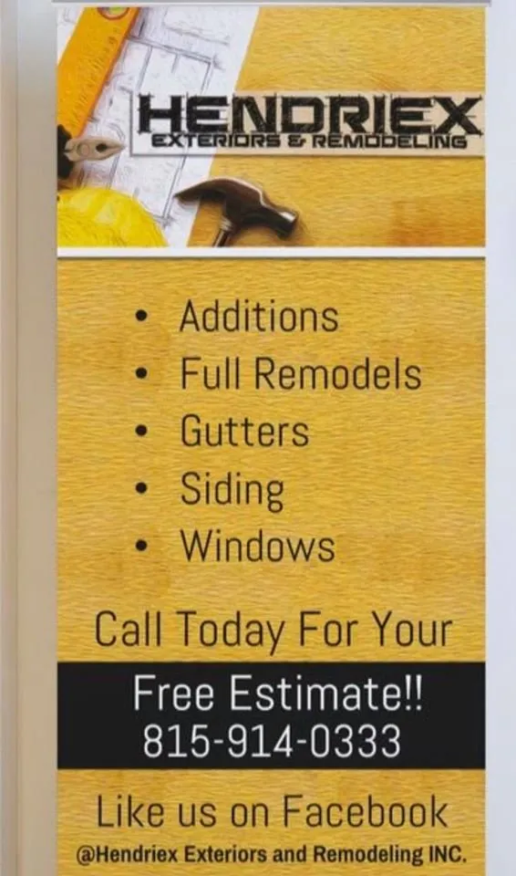 Slide of Hendriex Exteriors and Remodeling INC.