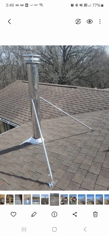 Emergency metal roofing installation in Edgewood, IA by Henriksen Construction