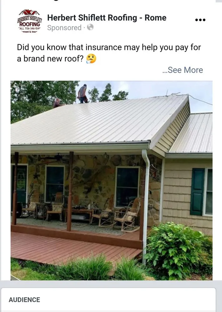 Licensed roof inspection experts serving Silver Creek, GA - Herbert Shiflett Roofing
