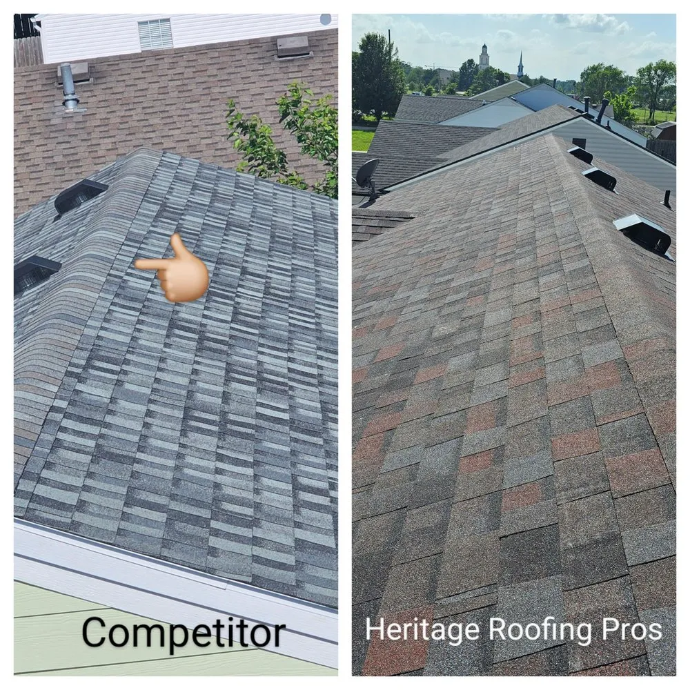 Slide of Heritage Roofing Pros