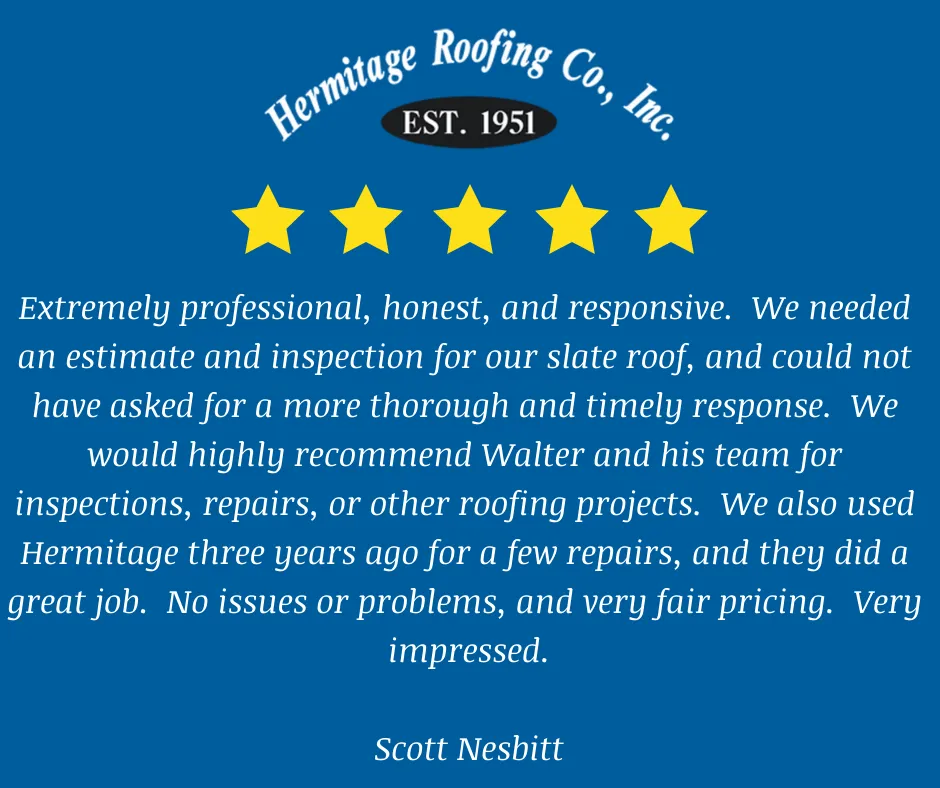 Slide of Hermitage Roofing