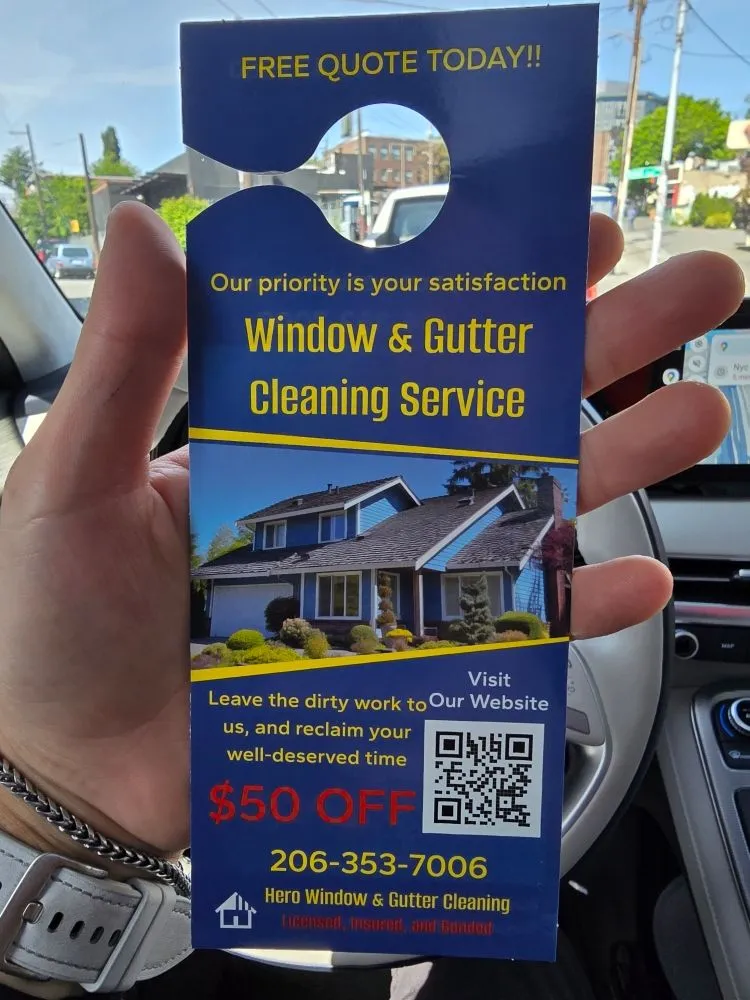 Slide of Hero Window & Gutter Cleaning
