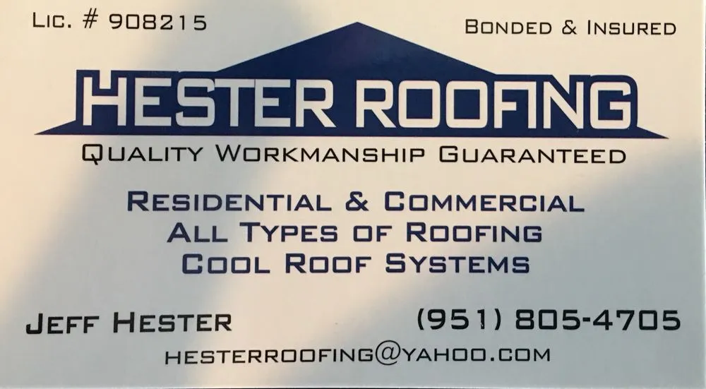 Slide of Hester Roofing
