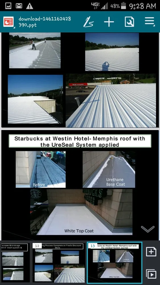 Slide of HHIC Commercial Roof Coatings
