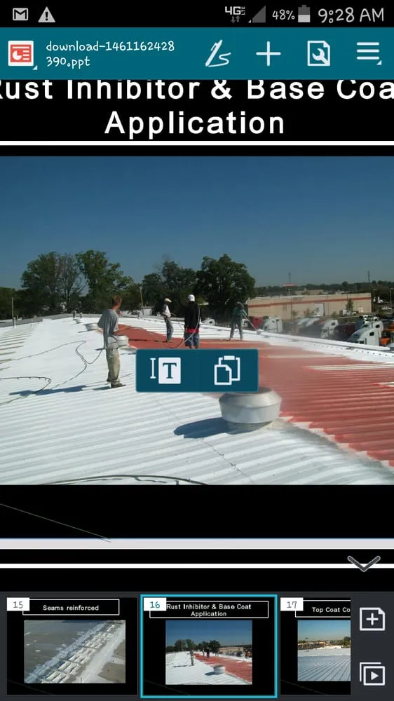 Slide of HHIC Commercial Roof Coatings