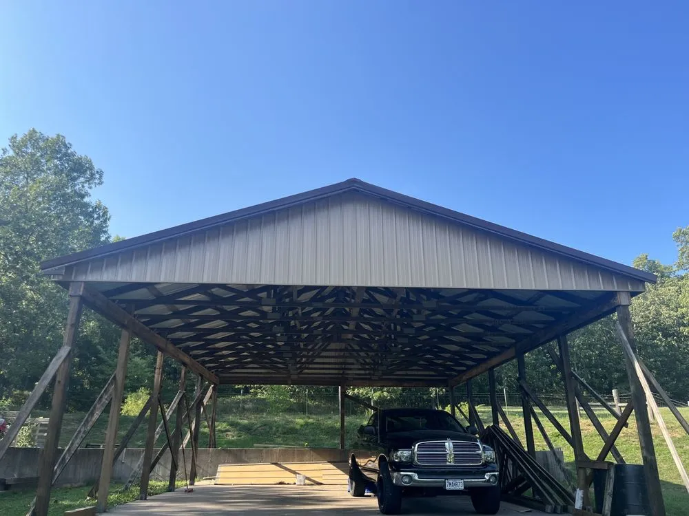 Local metal roofing installation in Middle Brook, MO by Hickory Hill Roofing & Construction