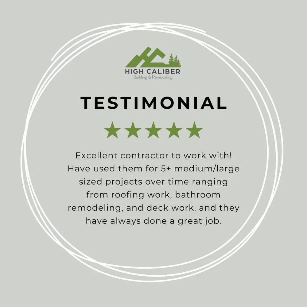 Slide of High Caliber Building & Remodeling