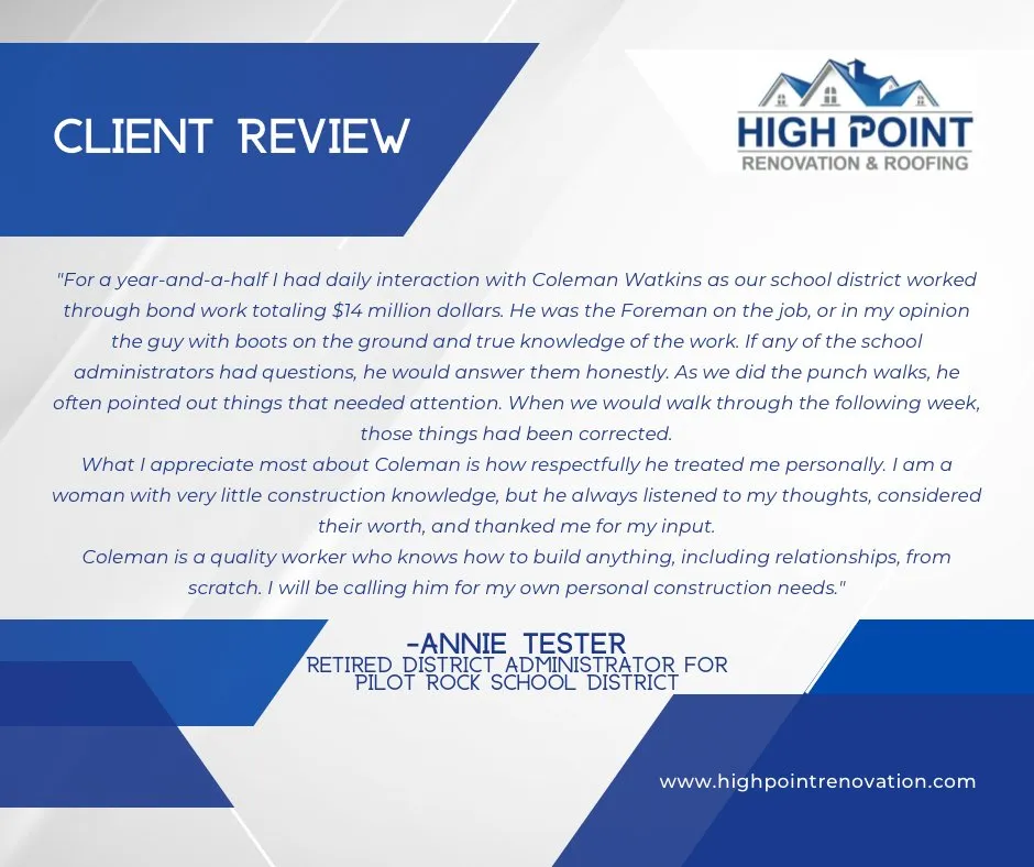 Slide of High Point Renovation & Roofing