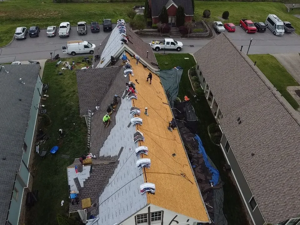 Slide of High Steep Roofing