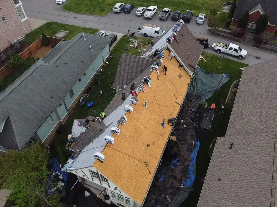 Slide of High Steep Roofing