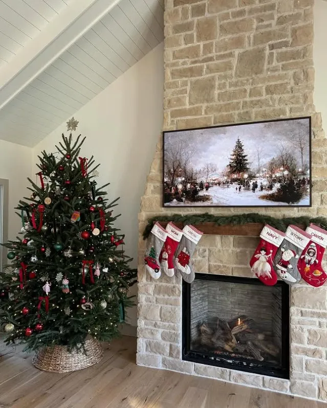 Slide of Hillside Fireplace & Stone