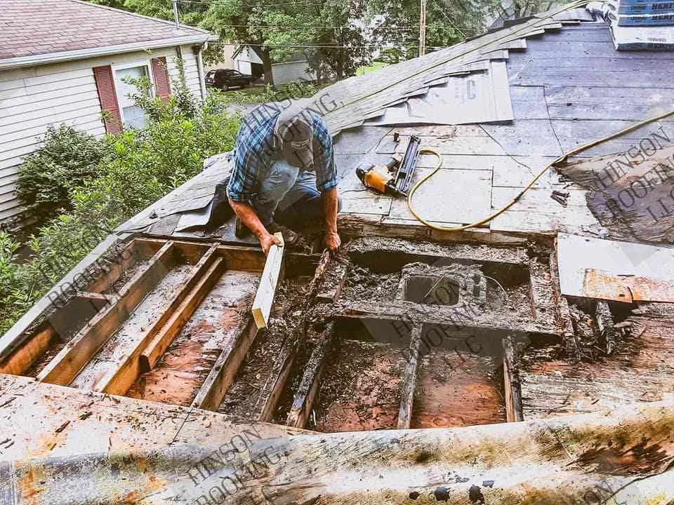 Slide of Hinson Roofing