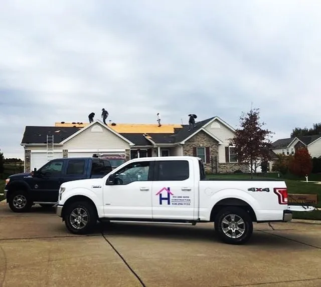 Slide of His and Hers Construction