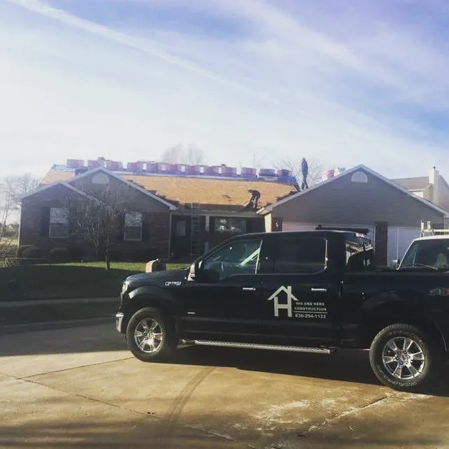 Slide of His and Hers Construction